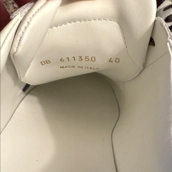 Saint Laurent White Sneakers with Camo Laces - Picture 8 of 15